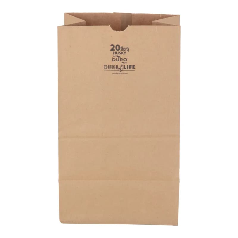 Duro® Dubl Life® Bag 8.25X5.313X13.375 IN 50 LB Kraft Paper Short With Self-Opening (SOS) Closure Husky 400/Case
