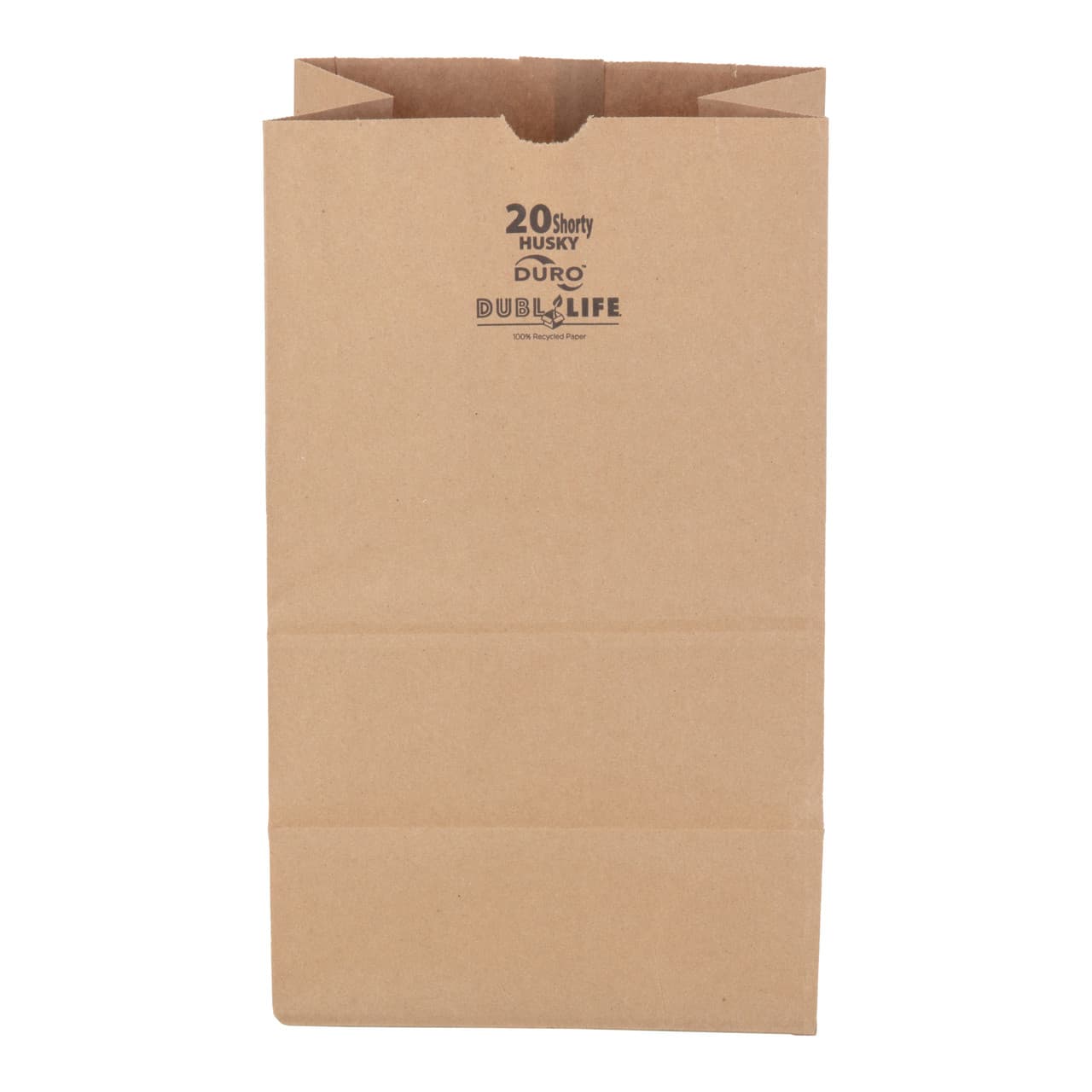 Duro® Dubl Life® Bag 8.25X5.313X13.375 IN 50 LB Kraft Paper Short With Self-Opening (SOS) Closure Husky 400/Case