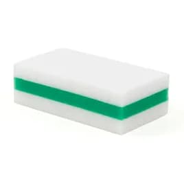 eXpunge® Scrub Sponge 4.75X2.5 IN Melamine White Green Magic Sponge 24/Case