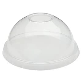 Victoria Bay Lid Dome 98MM PET Clear For Cold Cup With Hole 50 Count/Pack 20 Packs/Case 1000 Count/Case