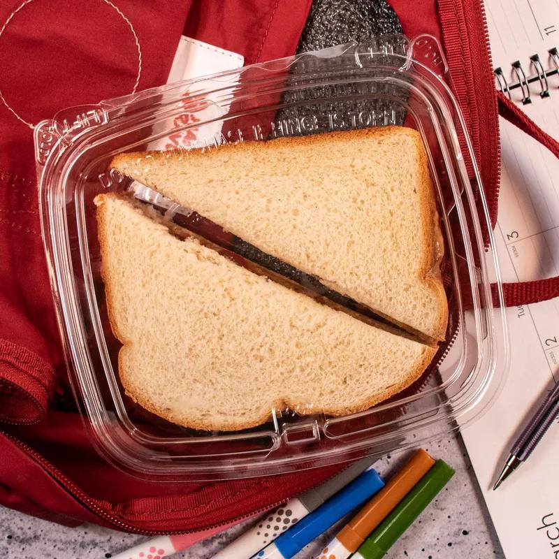 Dart® ClearPac® SafeSeal™ Cold Deli Container Base & Lid Combo With Flat Lid 20 OZ PET Clear 100 Count/Pack 2 Packs/Case