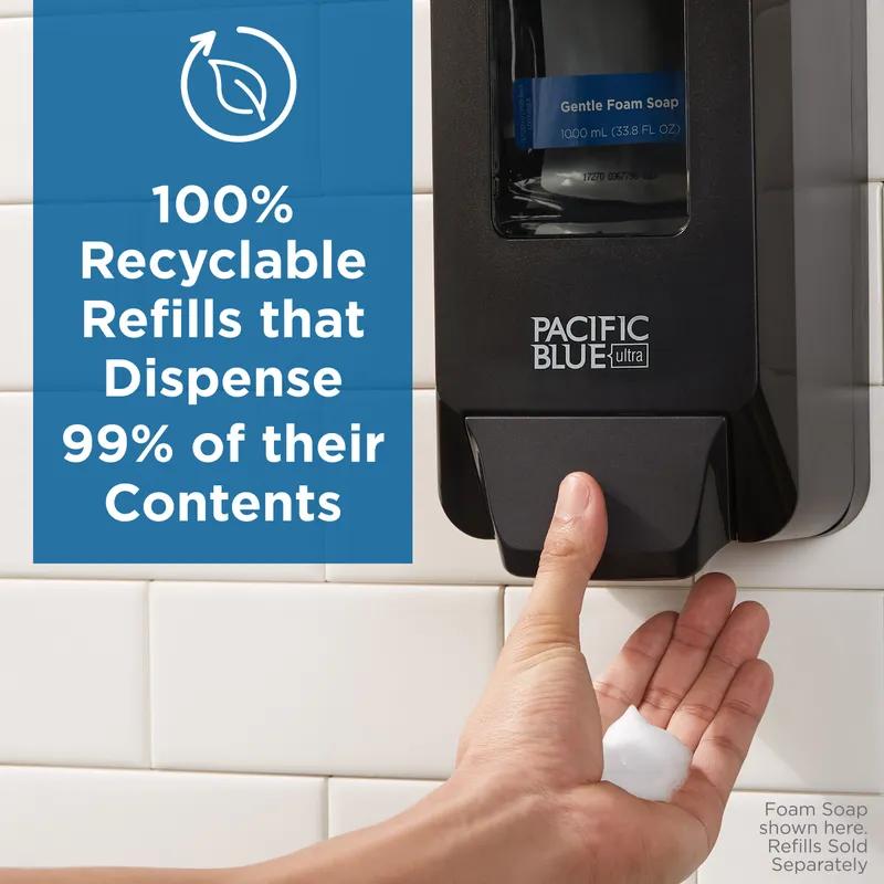 Pacific Blue Ultra™ Soap Dispenser 4.4X5.66X11.49 IN Silver Black Plastic 1/Each