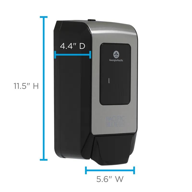 Pacific Blue Ultra™ Soap Dispenser 4.4X5.66X11.49 IN Silver Black Plastic 1/Each