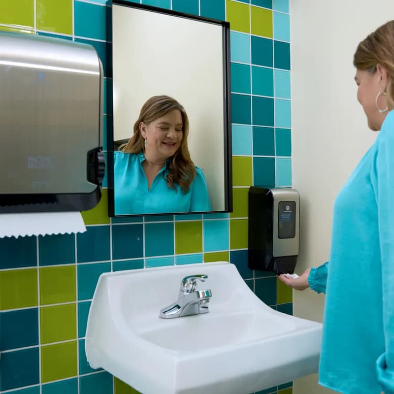 Pacific Blue Ultra™ Soap Dispenser 4.4X5.66X11.49 IN Silver Black Plastic 1/Each