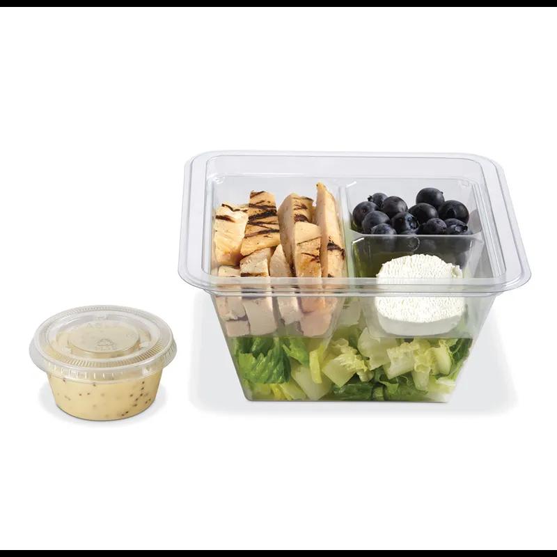 Fresh 'n Clear® EcoStar Deli Container Base 24 OZ PET Clear Square 300/Case