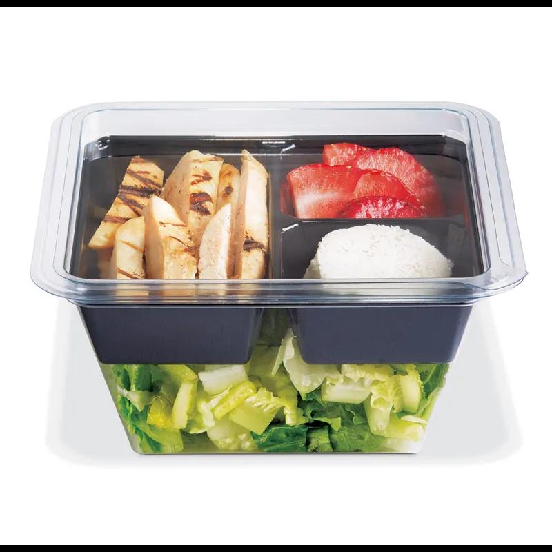 Fresh 'n Clear® EcoStar Deli Container Base 24 OZ PET Clear Square 300/Case