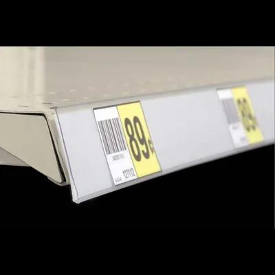 Shelf Label Holder 46.125X0.75 IN PVC Clear White 50/Case