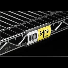 Shelf Label Holder 0.75X3 IN Clear C-Channel Metro 10/Bag