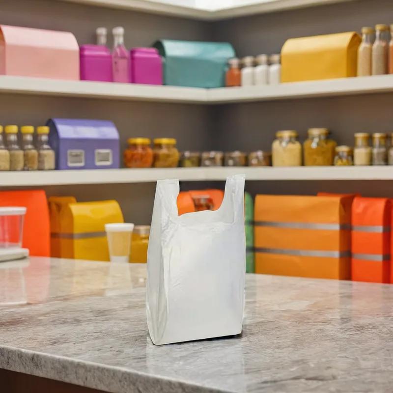 Bag 11.5X6.5X21 IN 1/6 HDPE 16MIC Heavy Duty White T-Sack 1000/Case