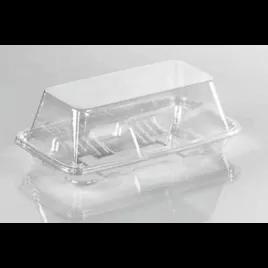 Fresh N' Sealed® Hoagie & Sub Take-Out Container Hinged With Flat Lid 6 IN PET Clear Rectangle 252/Case