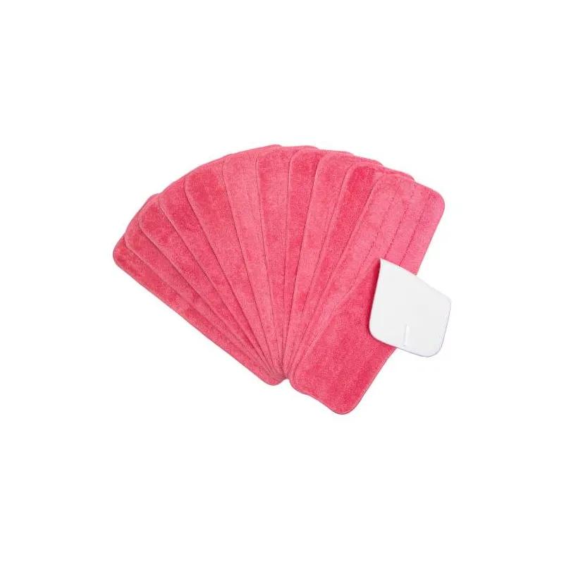 Monarch Brands Wet Mop Cleaning Pad 18 IN Red Microfiber 12/Dozen