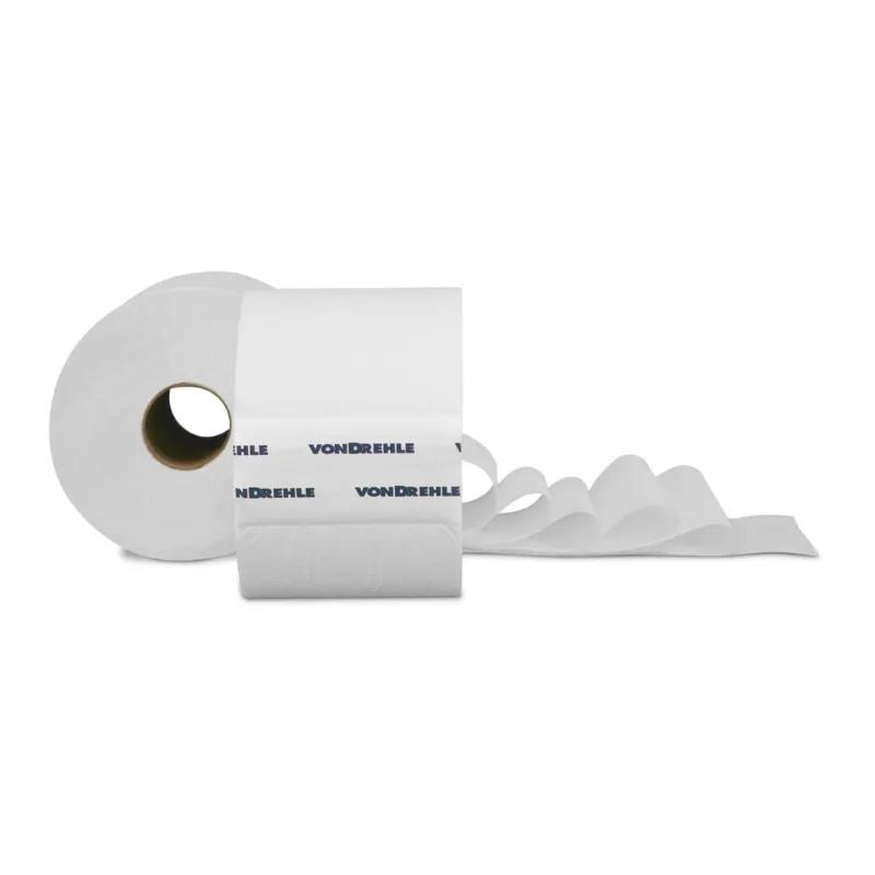 von Drehle Feather Soft® Toilet Paper & Tissue Roll 3.5X4 IN 300 FT 2PLY White Standard 900 Sheets/Roll 36 Rolls/Case