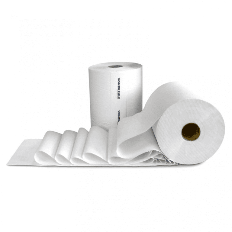 von Drehle Roll Paper Towel 800 FT White 1.625IN Core Diameter 12/Case