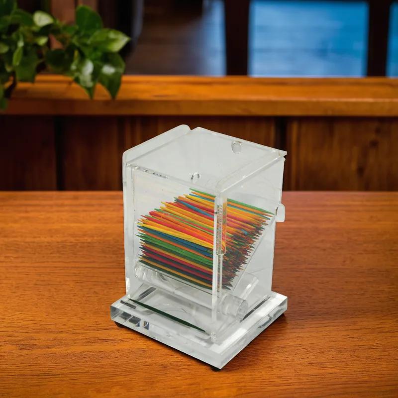 Toothpick Dispenser Plastic Clear 1/Each