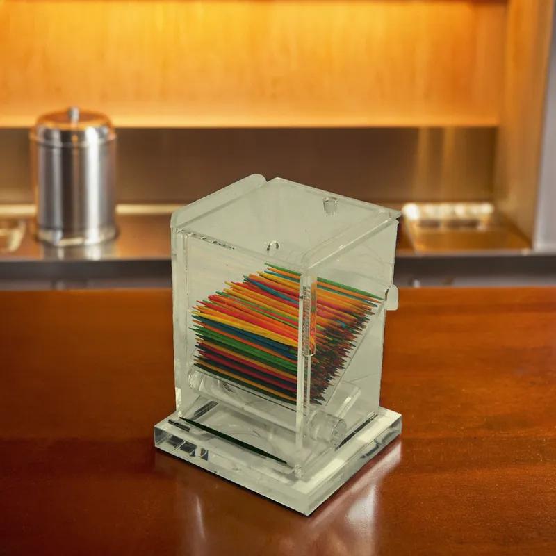 Toothpick Dispenser Plastic Clear 1/Each
