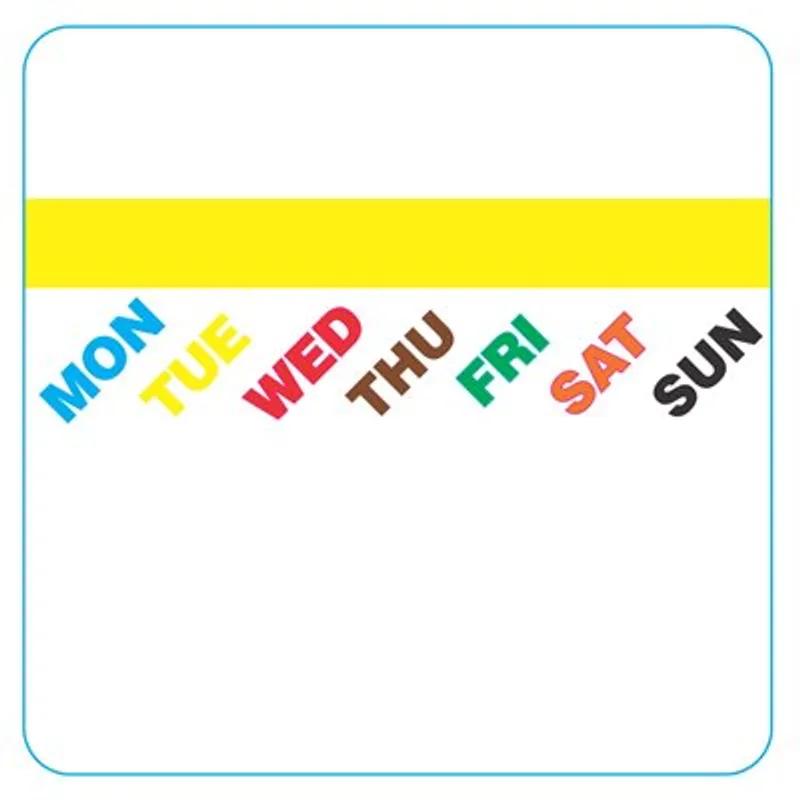 Days of the Week Prep N Print Label 2X2 IN Square 300/Roll