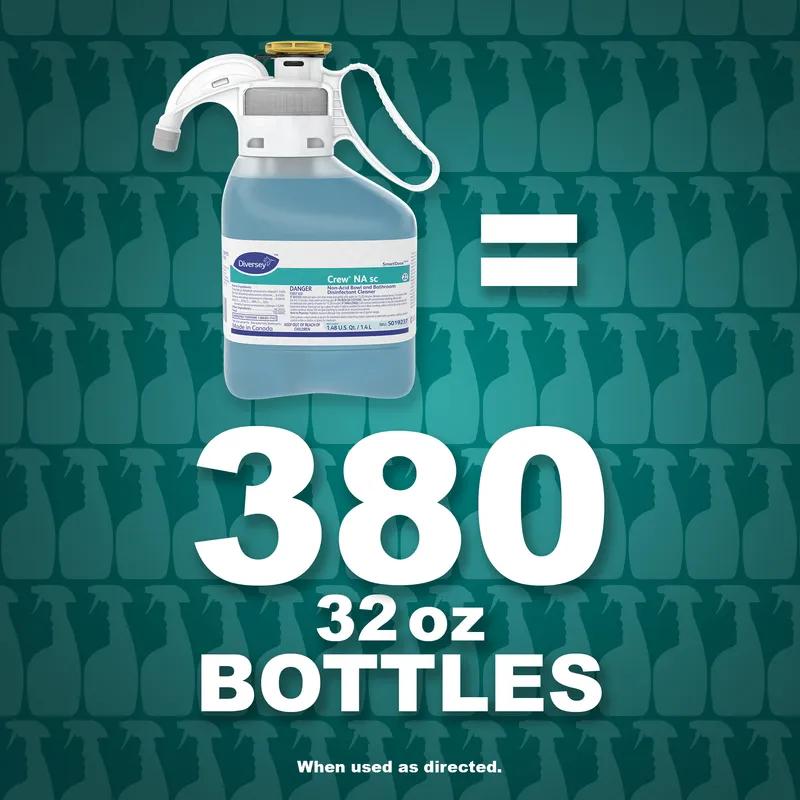 Crew® Floral Restroom Cleaner One-Step Disinfectant 1.4 L Multi Surface Neutral Liquid Concentrate 2/Case