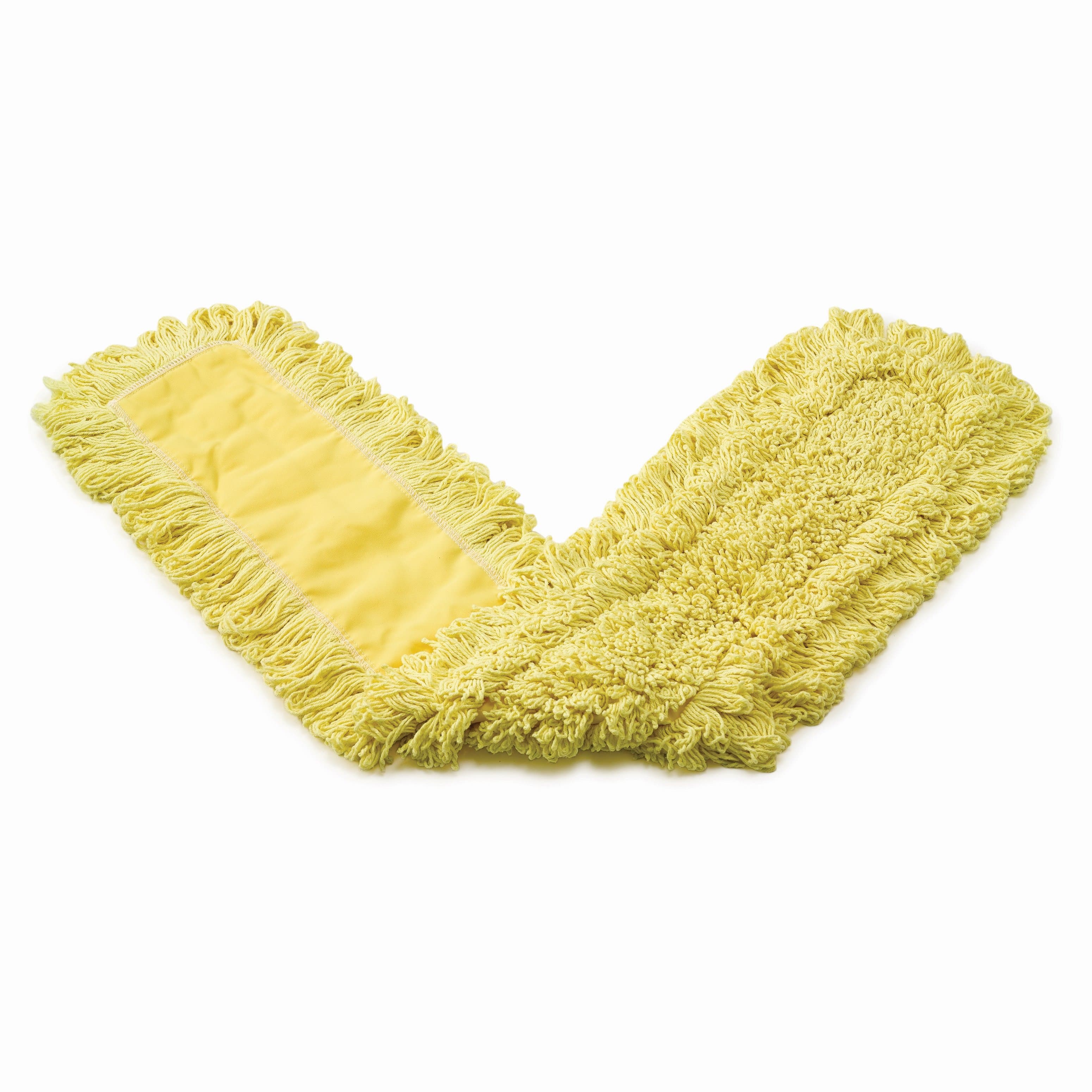 Dust Mop 48X5 IN Yellow Cotton Synthetic Blend Loop End 1/Each
