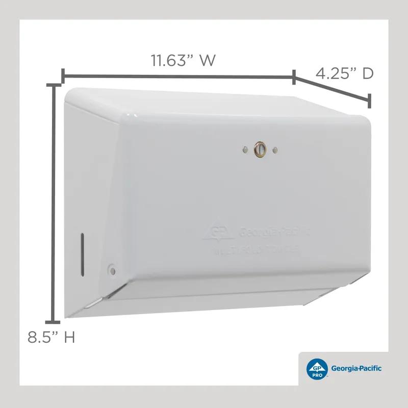Georgia-Pacific Pro® Paper Towel Dispenser 4.25X11.63 IN White Multifold 1/Each