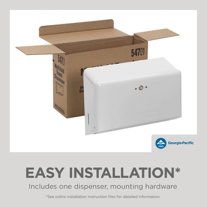 Georgia-Pacific Pro® Paper Towel Dispenser 4.25X11.63 IN White Multifold 1/Each