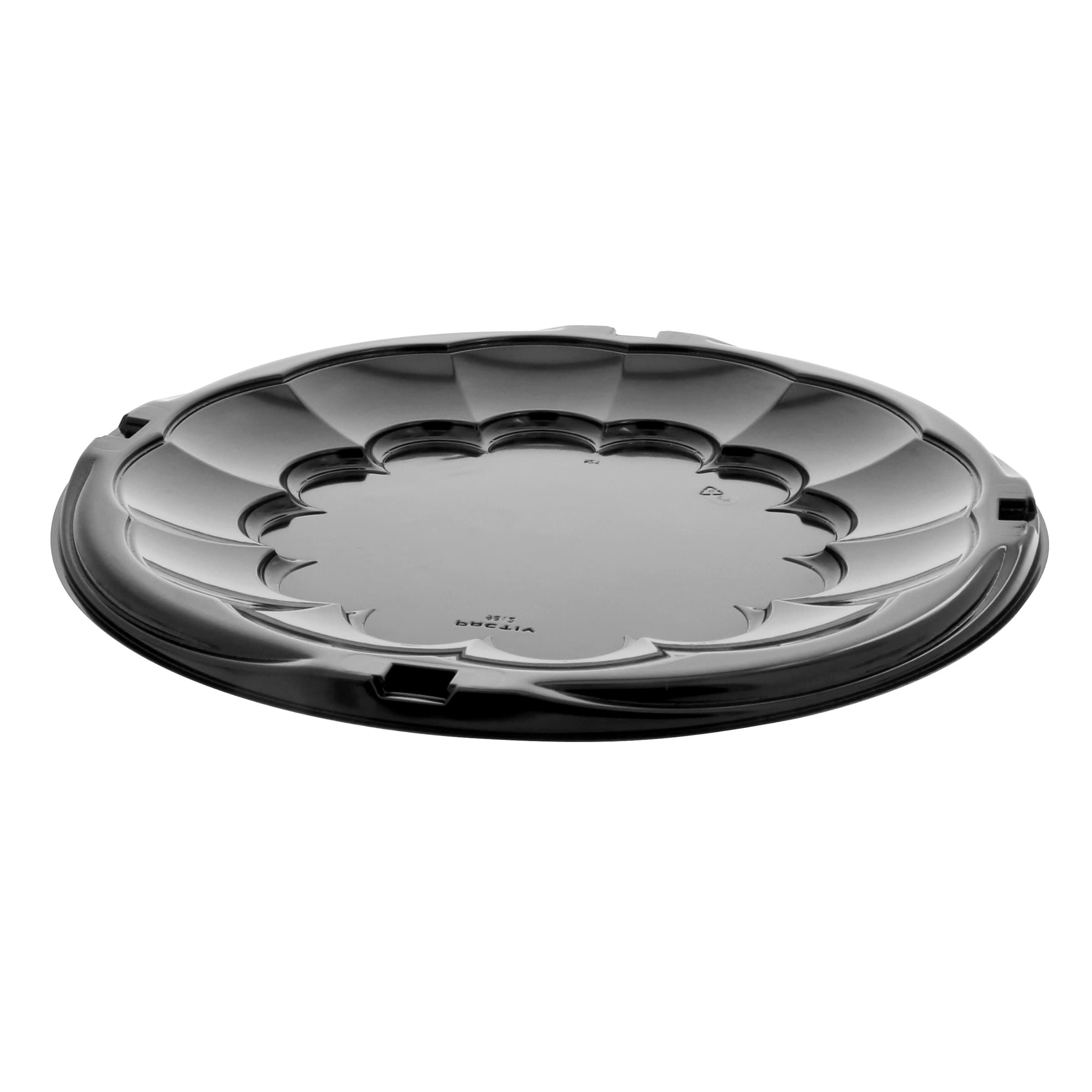 Caterware® Serving Tray 12X0.9 IN HIPS OPS Black Round 50/Case
