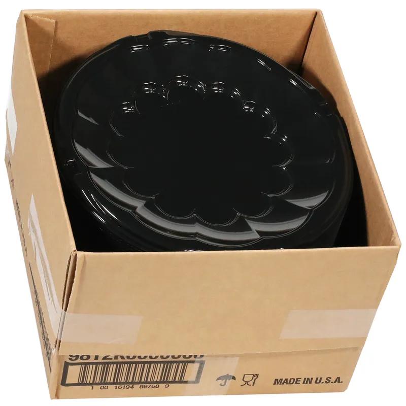 Caterware® Serving Tray 12X0.9 IN HIPS OPS Black Round 50/Case
