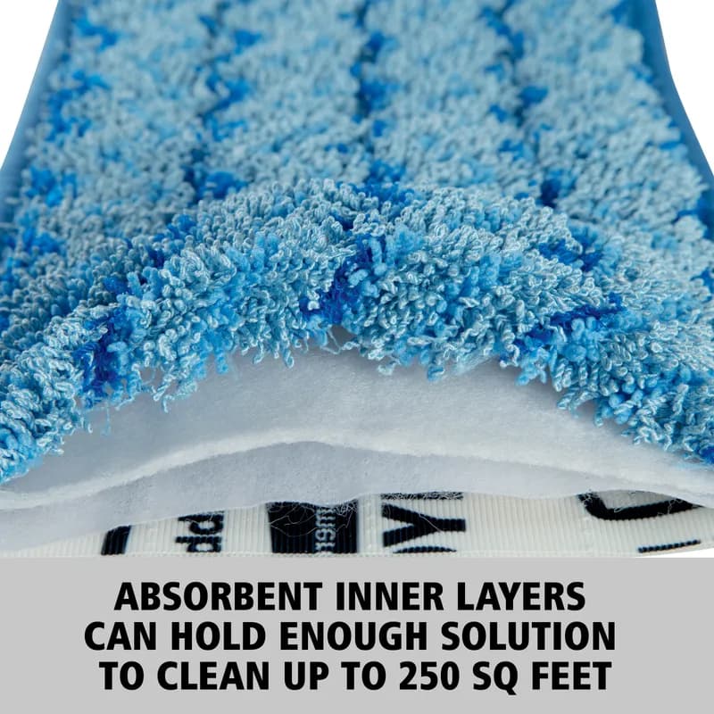 Hygen™ Damp Mop 18X5.5 IN Blue Microfiber High Performance 12/Case