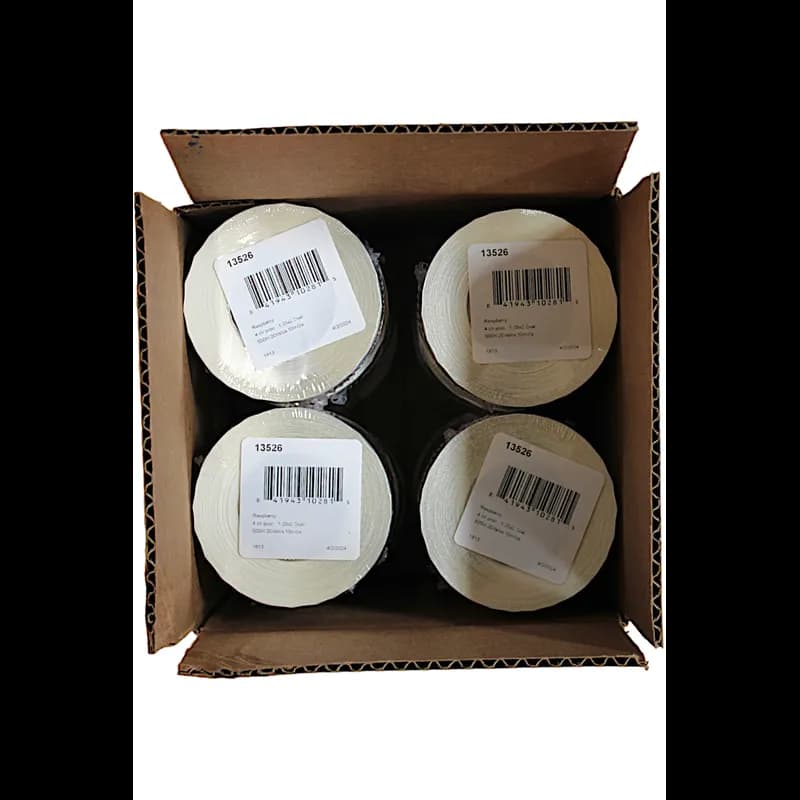 Raspberry Bakery Flavor Label 1.25X2 IN Oval 4 Color Process 500 Count/Roll 20 Rolls/Case 10000 Count/Case