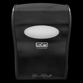NVI Locor® Paper Towel Dispenser 12.38X16.76X10 IN Wall Mount Black Hard Roll Manual Touchless 1/Each
