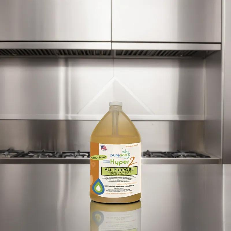 Hyper2 Fresh Scent All Purpose Cleaner 1 GAL Multi Surface Concentrate Peroxide 4/Case
