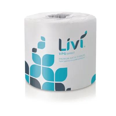 Livi® Toilet Paper & Tissue Roll 4.49X3.98 IN 2PLY Embossed Premium 1.77IN Core Diameter 420 Sheets/Roll 60 Rolls/Case