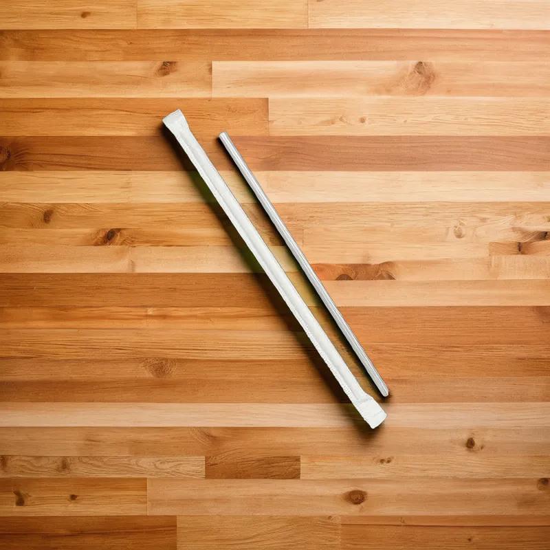 Jumbo Straw 0.219X10.25 IN Plastic Translucent Paper Wrapped 2000/Case