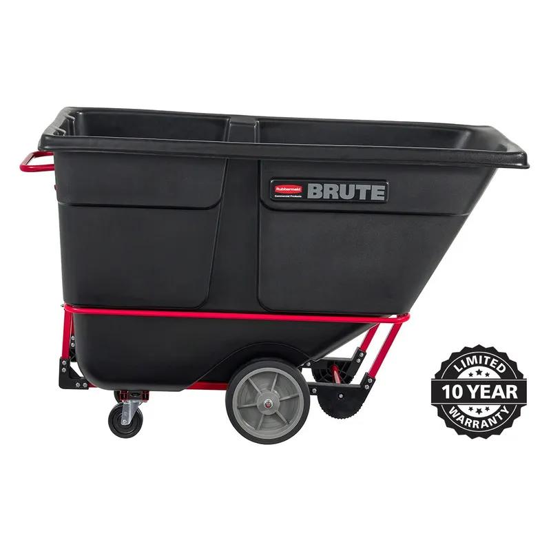 Brute® Utility Tilt Truck 36X27X45.5 IN 1 Cubic Yard Black Red Plastic FDA Approved 1/Each