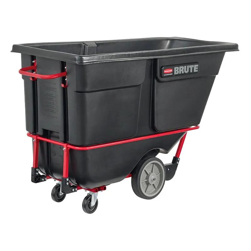 Brute® Utility Tilt Truck 36X27X45.5 IN 1 Cubic Yard Black Red Plastic FDA Approved 1/Each