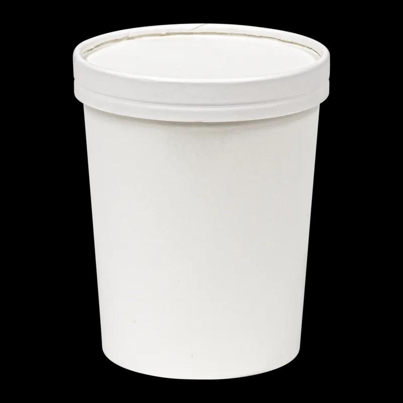 Soup Food Container 32 OZ SBS Paperboard White Leak Resistant 500/Case