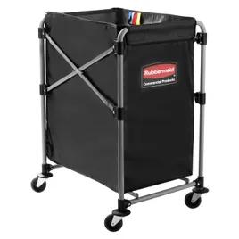 Executive Series™ Collapsible X-Cart 24.10X20.30X34.00 IN 4 Bushel Black Steel Canvas 1/Each