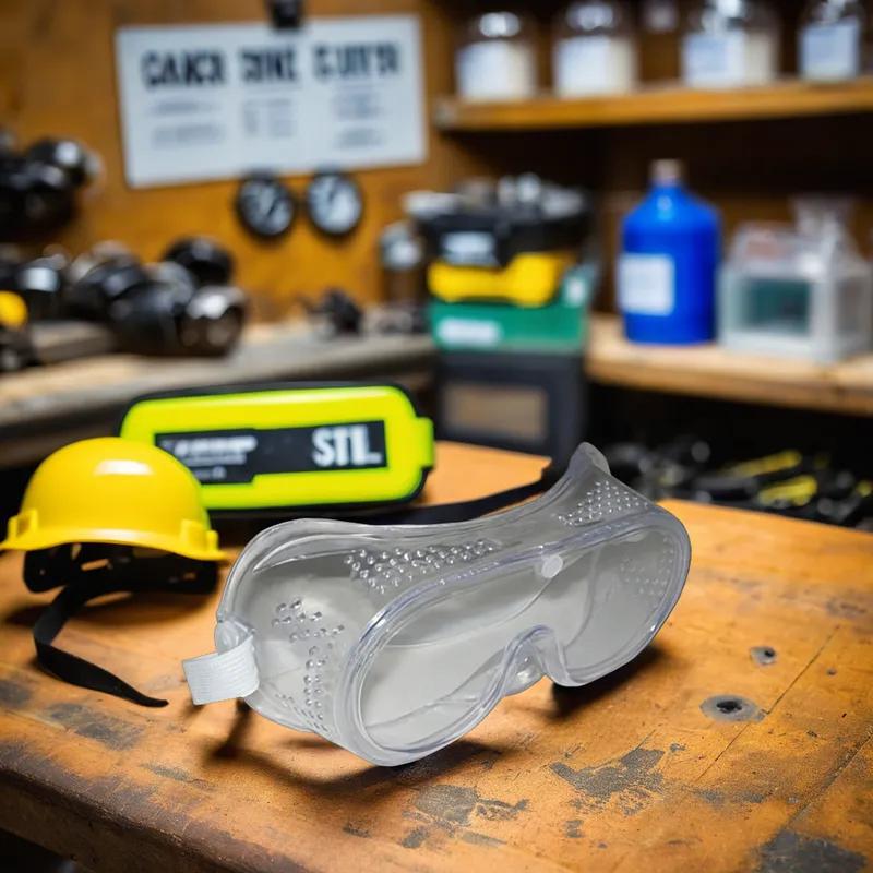 Goggles Clear PC With Clear Frame Clear Lens 1/Each