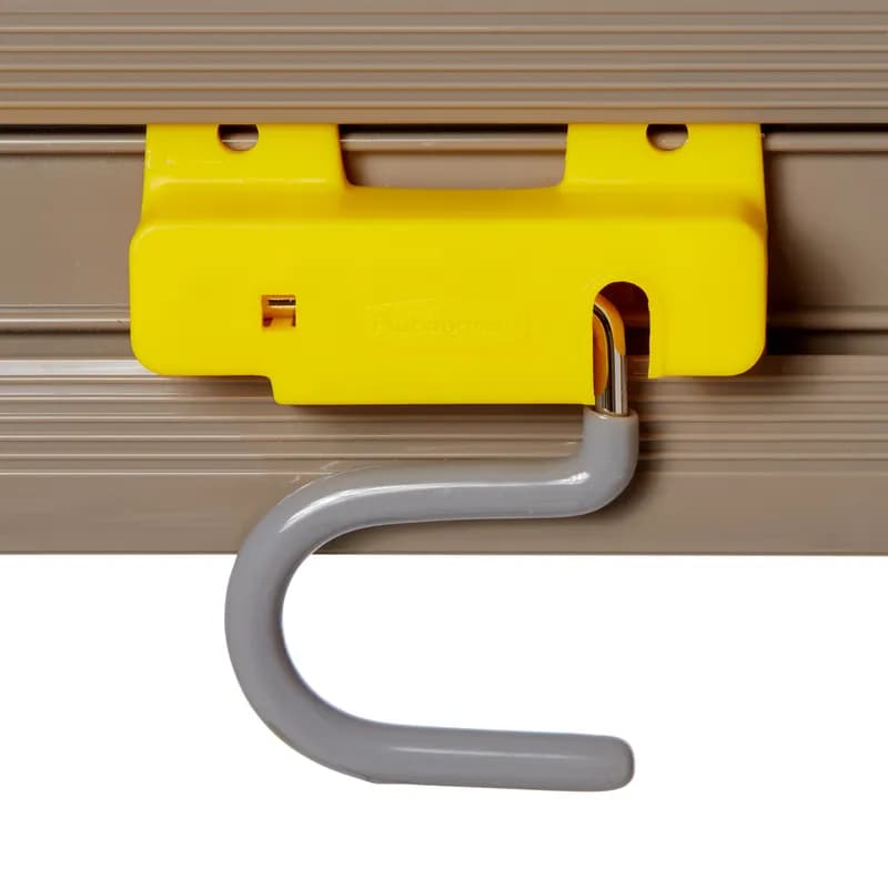 Closet Organizer 34X3.25X4.25 IN Gray Yellow Plastic Metal 1/Each