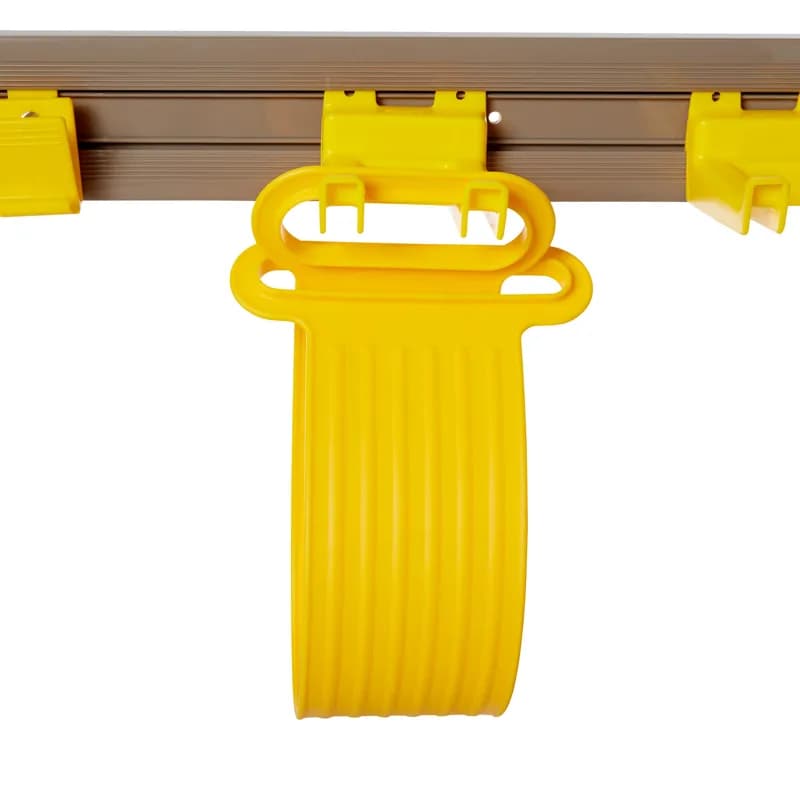 Closet Organizer 34X3.25X4.25 IN Gray Yellow Plastic Metal 1/Each