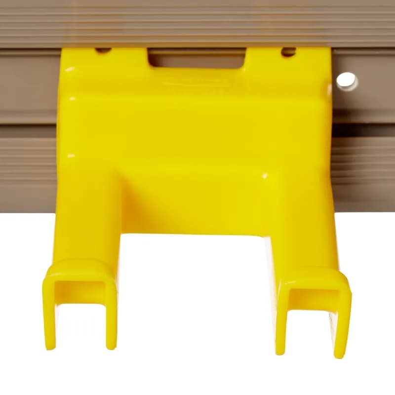 Closet Organizer 34X3.25X4.25 IN Gray Yellow Plastic Metal 1/Each