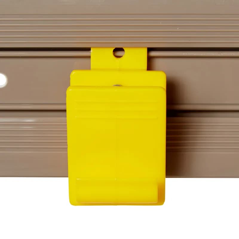 Closet Organizer 34X3.25X4.25 IN Gray Yellow Plastic Metal 1/Each