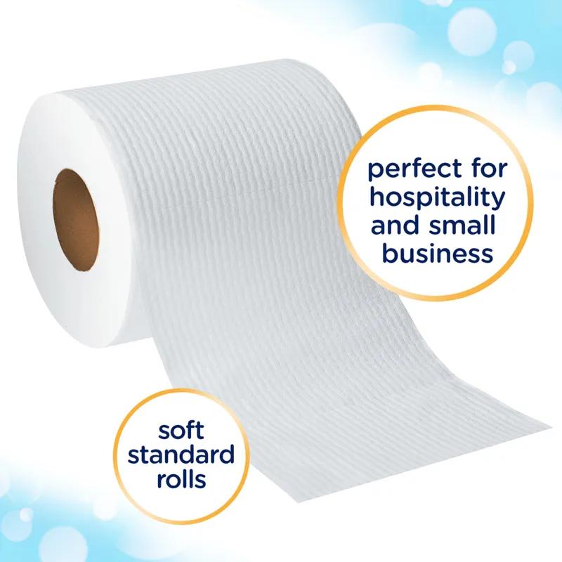 Cottonelle® Toilet Paper & Tissue Roll 3.82X4.0 IN White Core Standard (SRB) Ripple 170 Sheets/Roll 48 Rolls/Case