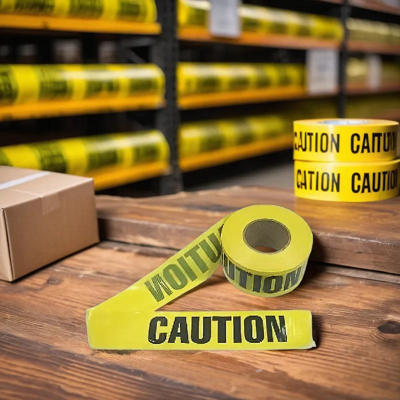 Caution Tape 3IN X1000FT Yellow 1/Each