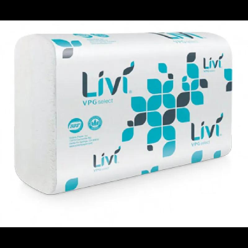 Livi® VPG Folded Paper Towel 9.25X9.5 IN White Multifold 250 Sheets/Pack 16 Packs/Case 4000 Sheets/Case