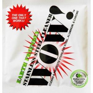 WOW!® Citrus Scent Stainless Steel Cleaner & Protectant 9X10 IN Wipe Bio-Based 1 Count/Pack 50 Packs/Case 50 Count/Case