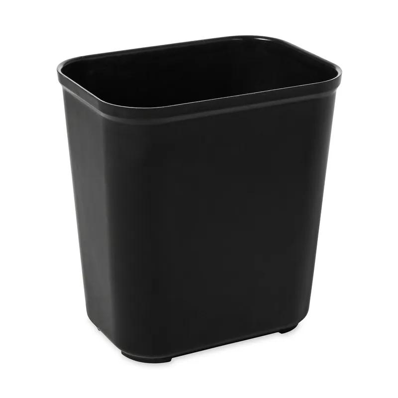 Trash Can 7 GAL 28 QT Black Resin 1/Each