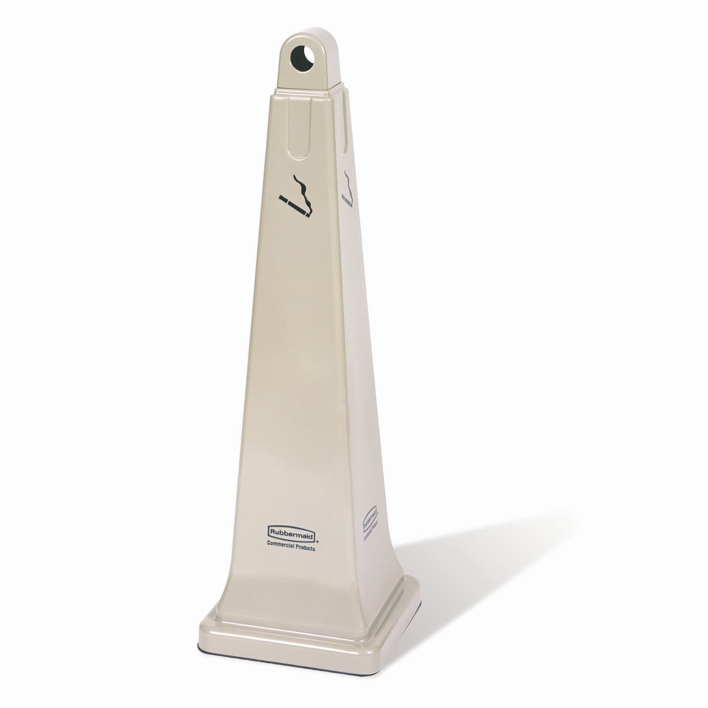GroundsKeeper® Smoking Receptacle 12.25X12.25X39.40 IN Beige Resin 1/Each