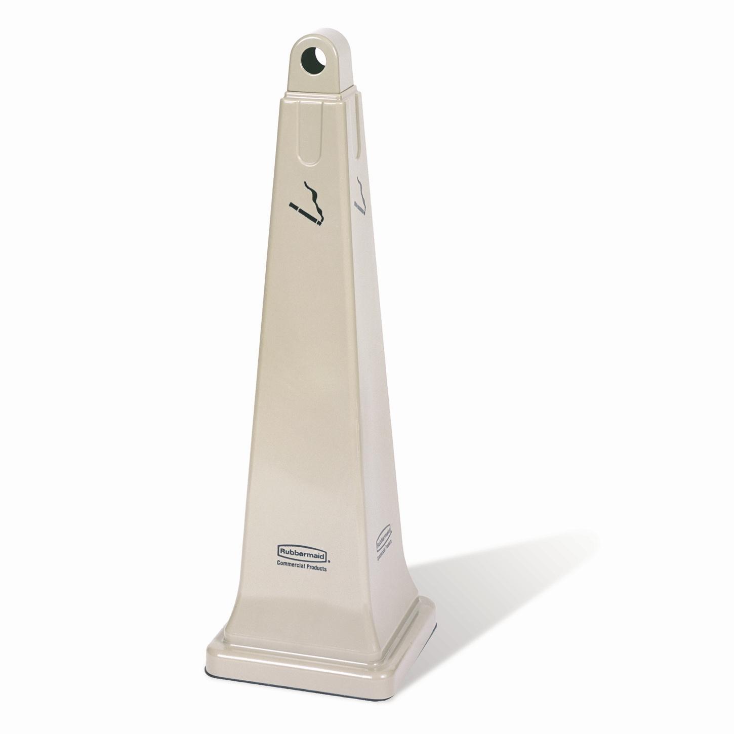 GroundsKeeper® Smoking Receptacle 12.25X12.25X39.40 IN Beige Resin 1/Each