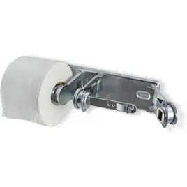 San Jamar Toilet Paper Dispenser 4.75X3.00X12.50 IN Stainless Steel Brushed Nickel Double Roll Locking 1/Each