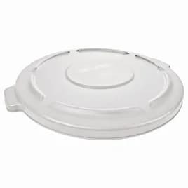 Brute® Flat Lid 21.63X19.88X1.75 IN 20 GAL 80 QT White Round Resin Self-Venting Food Safe 1/Each